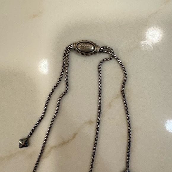 COPY - David yurman crossover pendant necklace 19inch adjustable chain - Picture 2 of 4